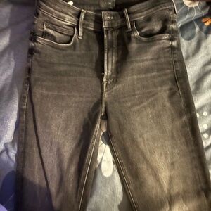 MOTHER Men's Charcoal Slim Jeans